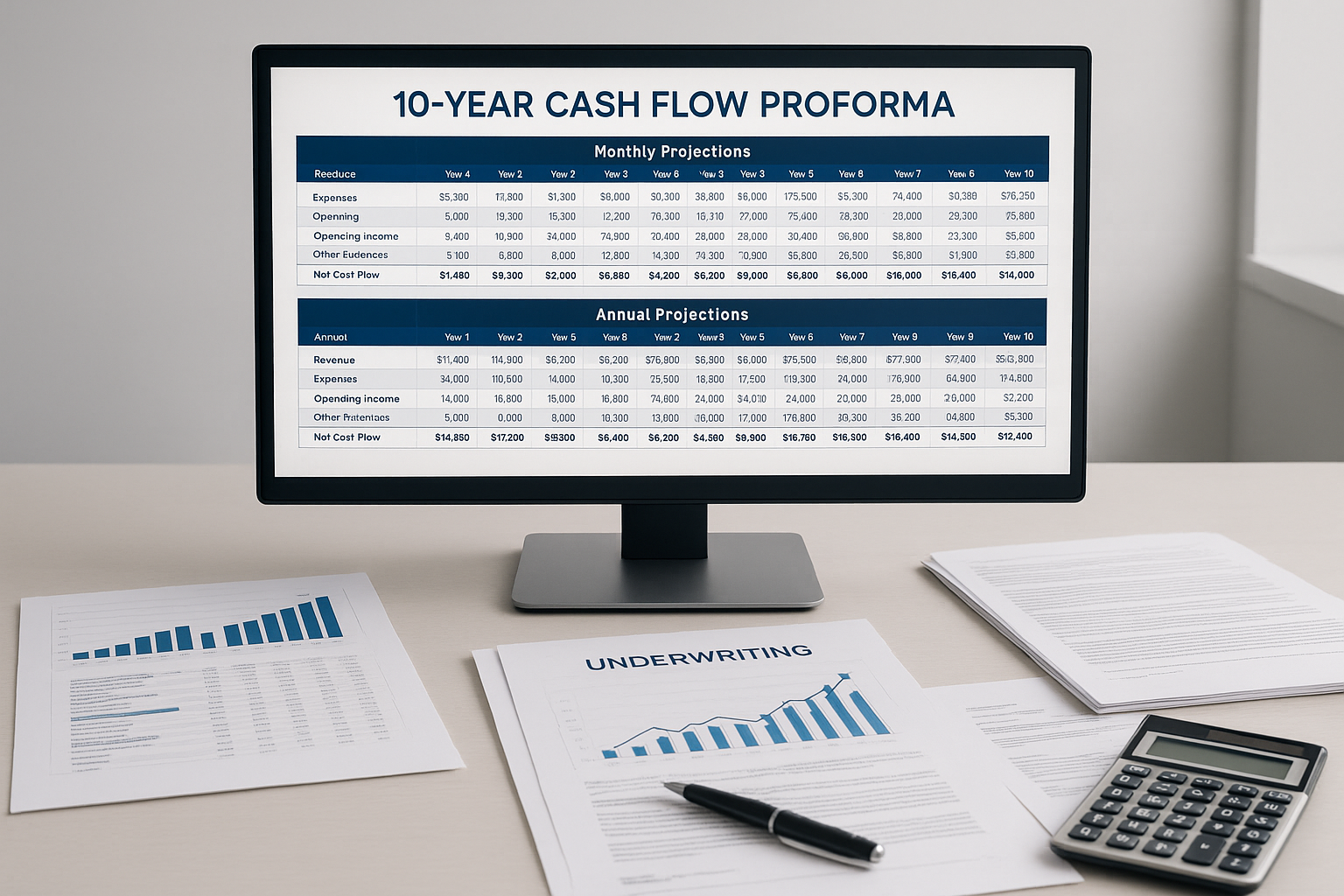 underwriting a 10 year cashflow proforma